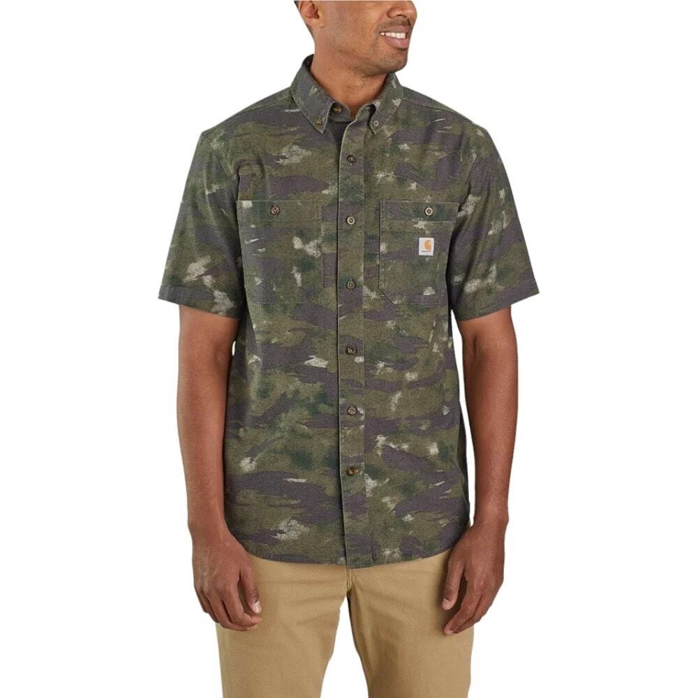 Carhartt rugged flex relaxed fit midweight canvas short sleeve shirt NWOT